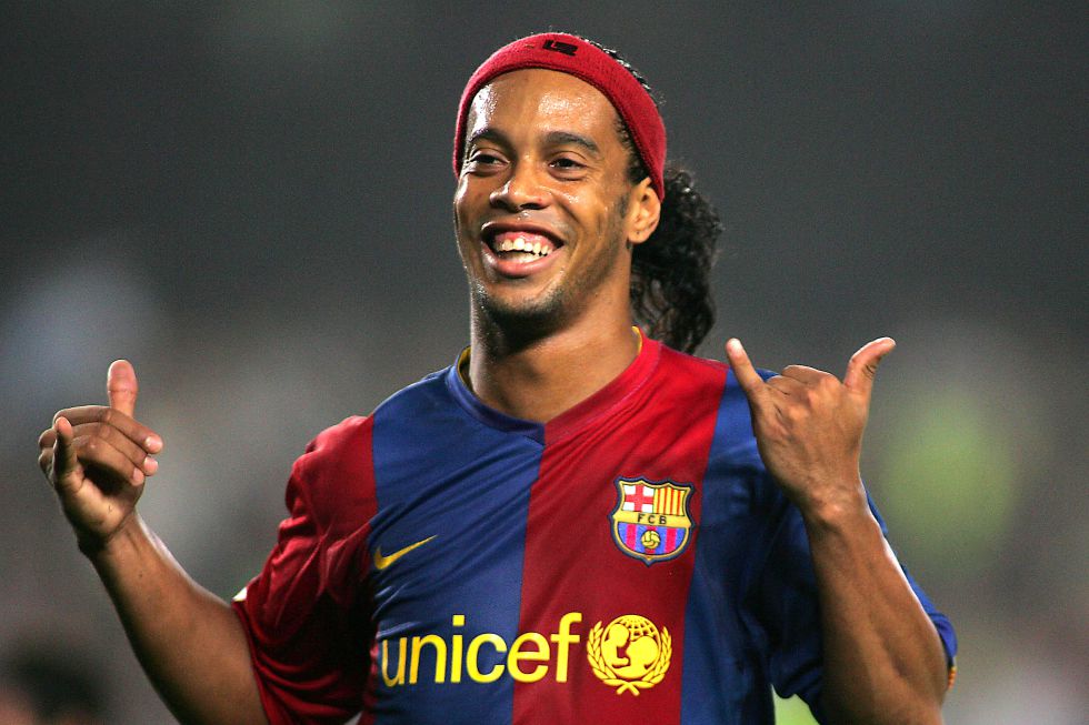 Ronaldinho contento